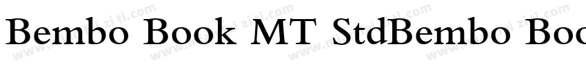 Bembo Book MT StdBembo Book MT Std字体转换